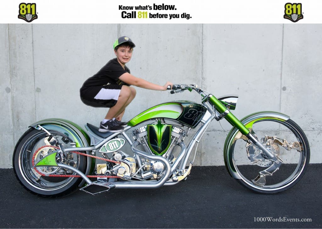 Green Screen Motorcycle