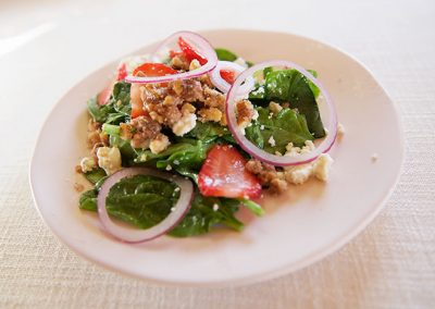 Dinner Salad on a plate